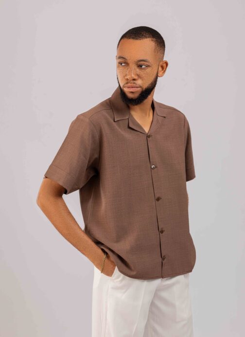 Lapel Textured Shirt - Image 4