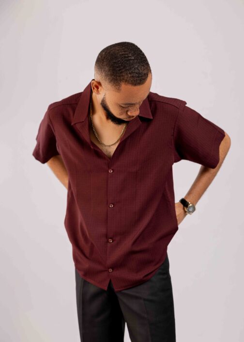 Lapel Textured Shirt - Image 2
