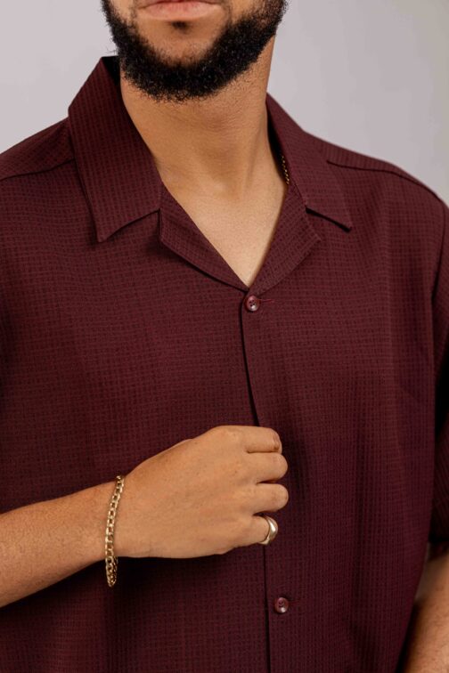 Lapel Textured Shirt - Image 3