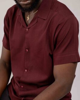 Lapel Textured Shirt