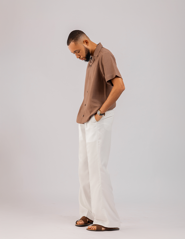 TEXTURED LAPEL SHIRT - Image 2